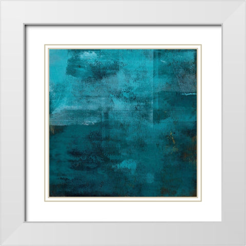 Nereid II White Modern Wood Framed Art Print with Double Matting by Green, Jacob