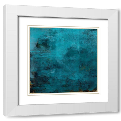 Nereid III White Modern Wood Framed Art Print with Double Matting by Green, Jacob