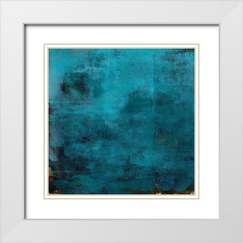 Nereid III White Modern Wood Framed Art Print with Double Matting by Green, Jacob