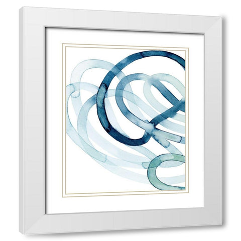 Lazuli III White Modern Wood Framed Art Print with Double Matting by Popp, Grace