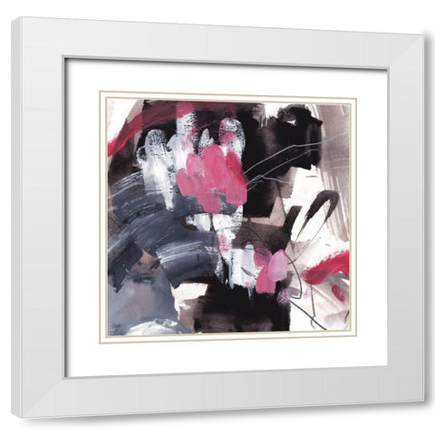 Holding Fire I White Modern Wood Framed Art Print with Double Matting by Wang, Melissa