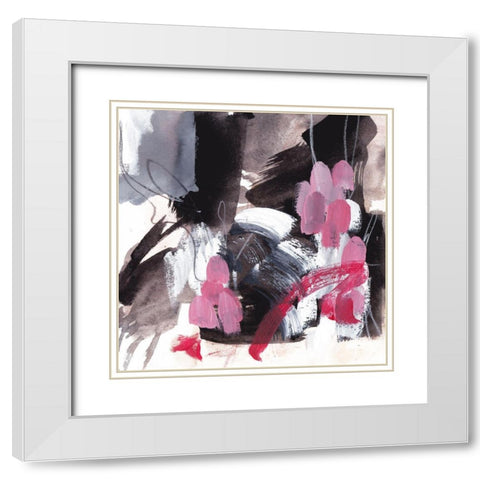 Holding Fire II White Modern Wood Framed Art Print with Double Matting by Wang, Melissa