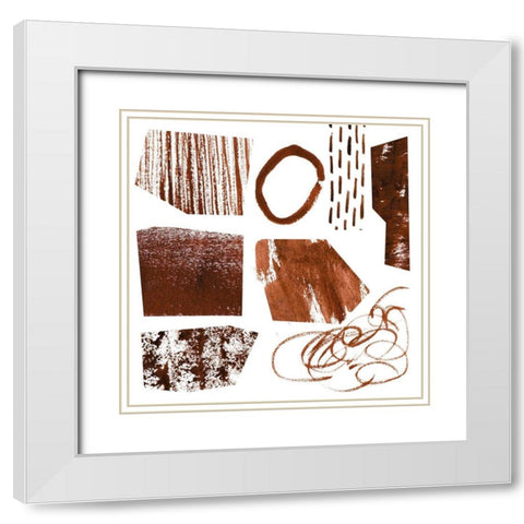 In Dunes I White Modern Wood Framed Art Print with Double Matting by Wang, Melissa