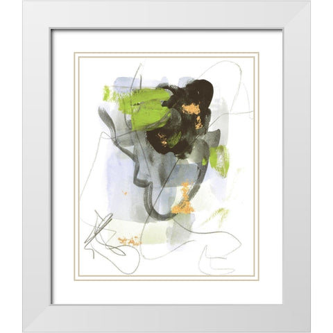 Bitter Sweet II White Modern Wood Framed Art Print with Double Matting by Wang, Melissa