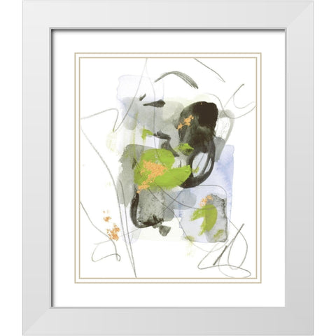 Bitter Sweet III White Modern Wood Framed Art Print with Double Matting by Wang, Melissa