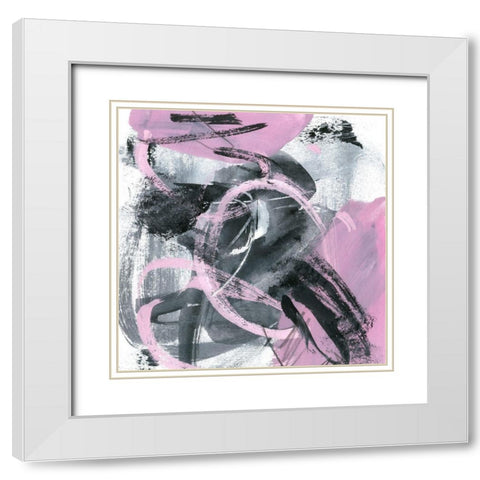 Bubble Gum I White Modern Wood Framed Art Print with Double Matting by Wang, Melissa