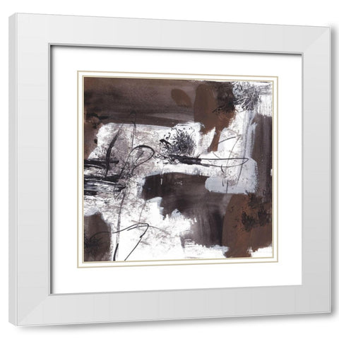 Lakeside Birch I White Modern Wood Framed Art Print with Double Matting by Wang, Melissa