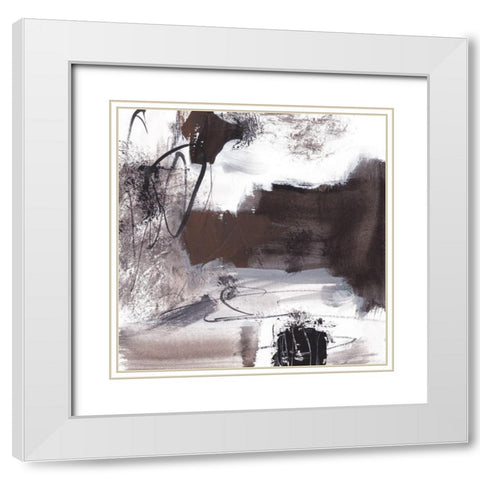 Lakeside Birch III White Modern Wood Framed Art Print with Double Matting by Wang, Melissa