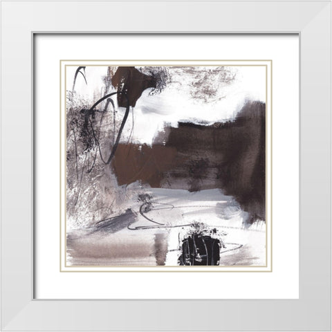 Lakeside Birch III White Modern Wood Framed Art Print with Double Matting by Wang, Melissa