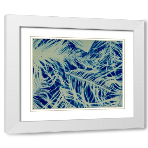 Textures in Blue IV White Modern Wood Framed Art Print with Double Matting by Baxter Mill Archive