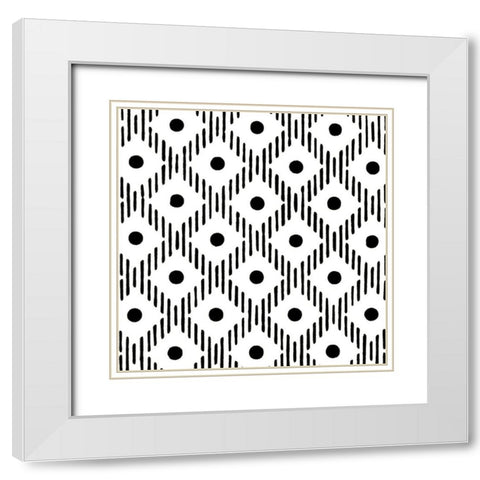 Graphic Design II White Modern Wood Framed Art Print with Double Matting by Baxter Mill Archive