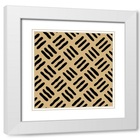 Graphic Design V White Modern Wood Framed Art Print with Double Matting by Baxter Mill Archive
