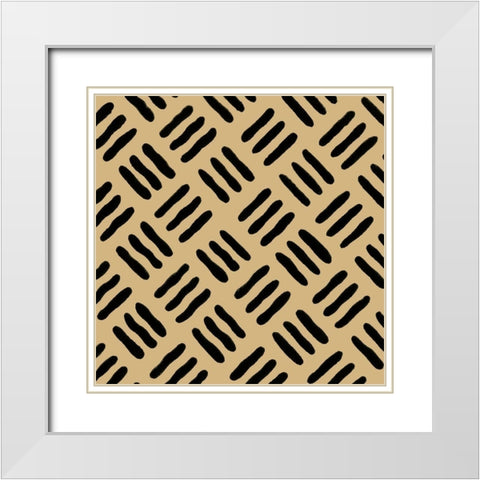 Graphic Design V White Modern Wood Framed Art Print with Double Matting by Baxter Mill Archive