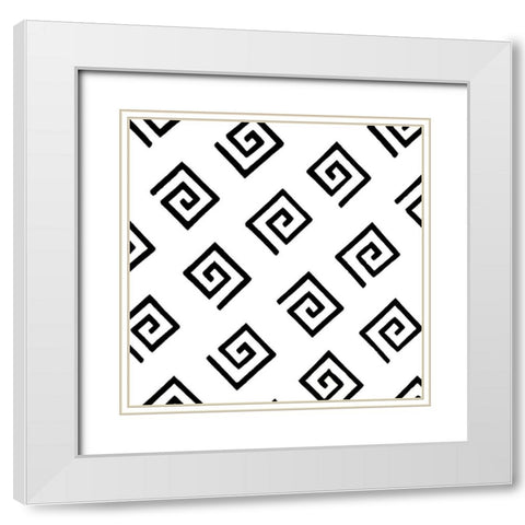 Graphic Design VI White Modern Wood Framed Art Print with Double Matting by Baxter Mill Archive
