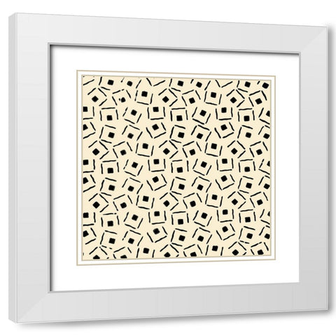 Graphic Design VII White Modern Wood Framed Art Print with Double Matting by Baxter Mill Archive