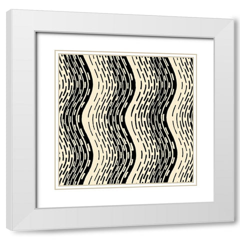 Graphic Design VIII White Modern Wood Framed Art Print with Double Matting by Baxter Mill Archive