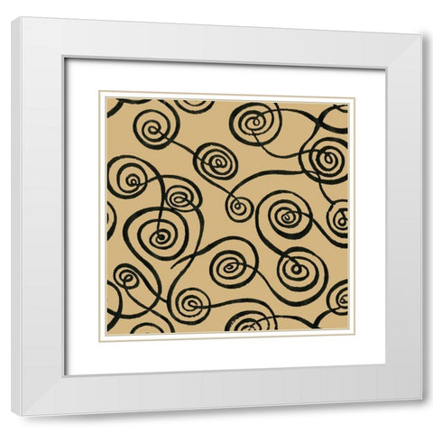 Graphic Design IX White Modern Wood Framed Art Print with Double Matting by Baxter Mill Archive