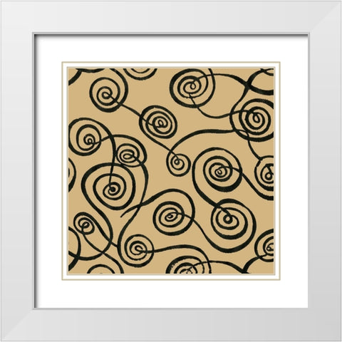 Graphic Design IX White Modern Wood Framed Art Print with Double Matting by Baxter Mill Archive