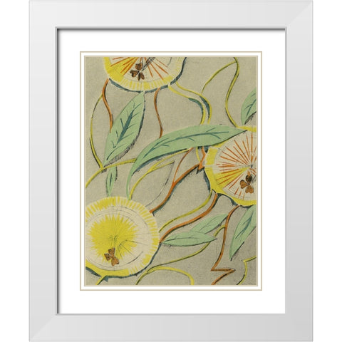 Delicate Deco Pattern I White Modern Wood Framed Art Print with Double Matting by Baxter Mill Archive