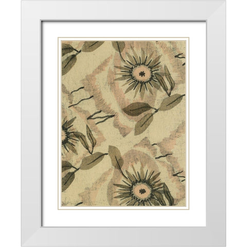Delicate Deco Pattern III White Modern Wood Framed Art Print with Double Matting by Baxter Mill Archive