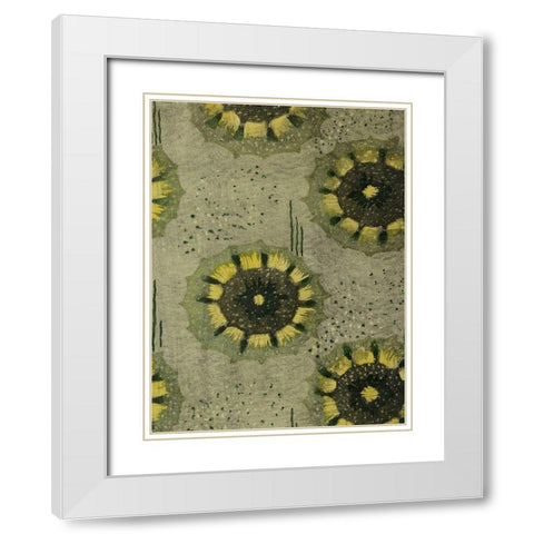 Delicate Deco Pattern VI White Modern Wood Framed Art Print with Double Matting by Baxter Mill Archive