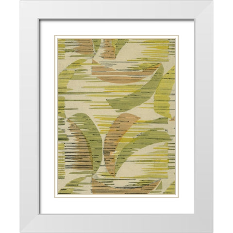 Delicate Deco Pattern VII White Modern Wood Framed Art Print with Double Matting by Baxter Mill Archive