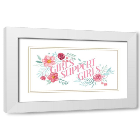 Women Up I White Modern Wood Framed Art Print with Double Matting by Popp, Grace