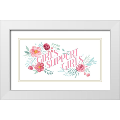 Women Up I White Modern Wood Framed Art Print with Double Matting by Popp, Grace