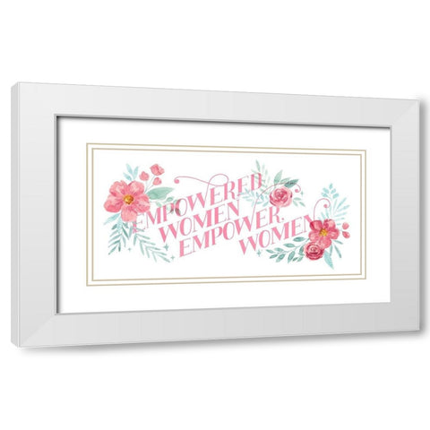 Women Up II White Modern Wood Framed Art Print with Double Matting by Popp, Grace