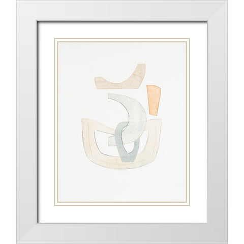 Widget II White Modern Wood Framed Art Print with Double Matting by Delamater, Rob