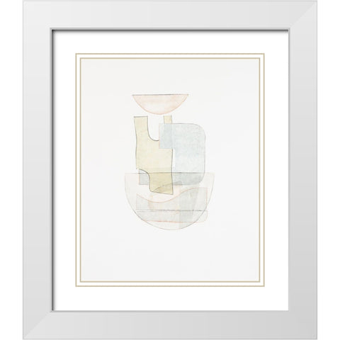 Widget IV White Modern Wood Framed Art Print with Double Matting by Delamater, Rob