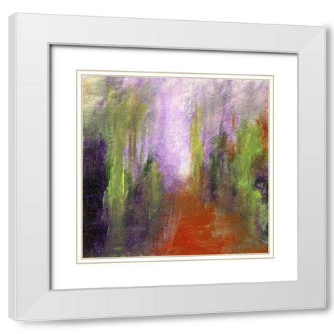By Means of My Heart White Modern Wood Framed Art Print with Double Matting by Suderman, Karen