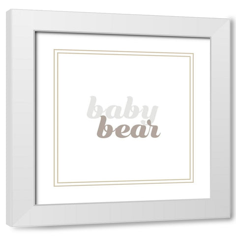 BBs I White Modern Wood Framed Art Print with Double Matting by Hambly, Anna