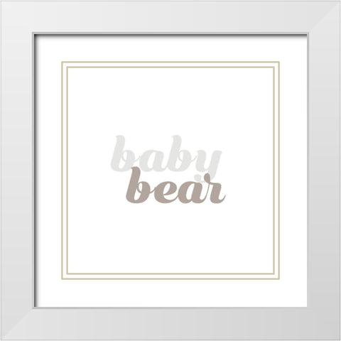 BBs I White Modern Wood Framed Art Print with Double Matting by Hambly, Anna