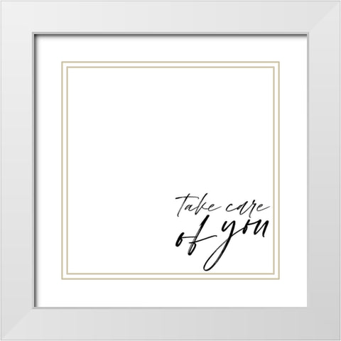 Yourself II White Modern Wood Framed Art Print with Double Matting by Hambly, Anna