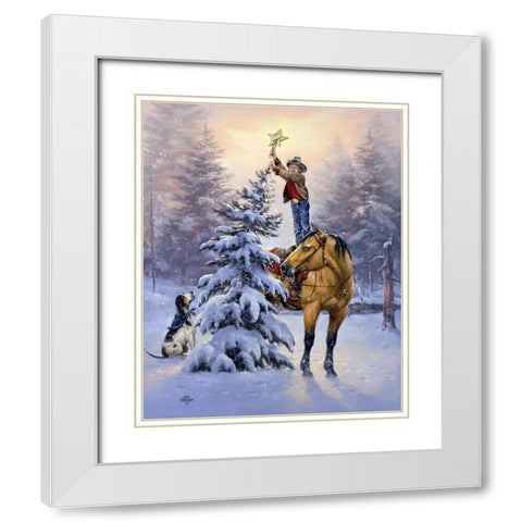 Upon the Highest Bough White Modern Wood Framed Art Print with Double Matting by Sorenson, Jack