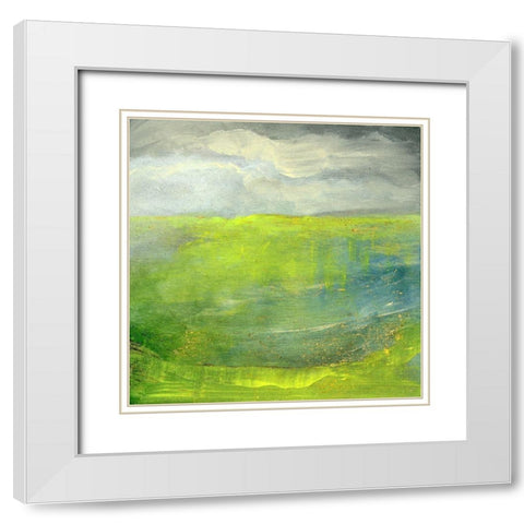 Rolling Hills White Modern Wood Framed Art Print with Double Matting by Suderman, Karen