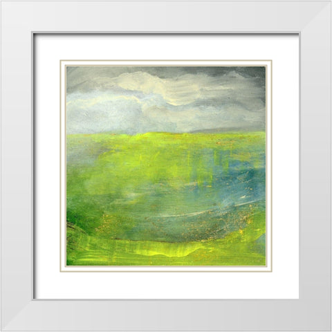 Rolling Hills White Modern Wood Framed Art Print with Double Matting by Suderman, Karen