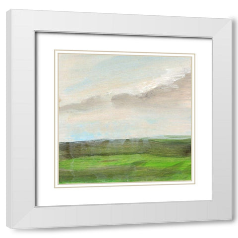 Sonorus Earth White Modern Wood Framed Art Print with Double Matting by Suderman, Karen