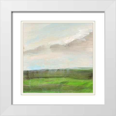 Sonorus Earth White Modern Wood Framed Art Print with Double Matting by Suderman, Karen