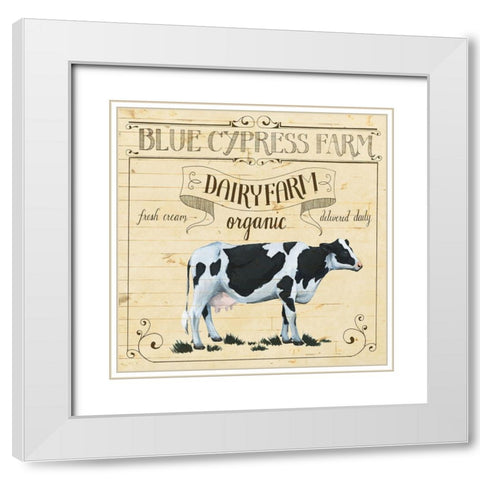 Animal Farm Collection I White Modern Wood Framed Art Print with Double Matting by Popp, Grace