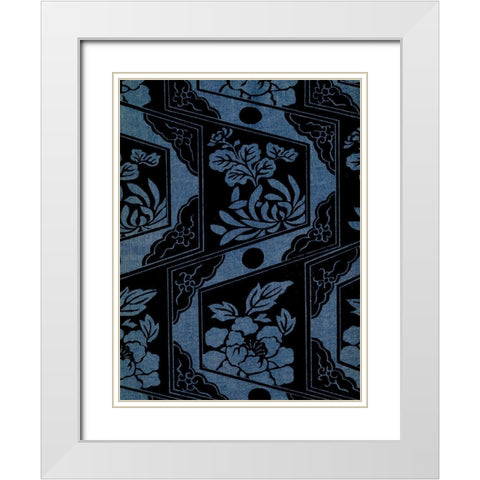Japanese Patterns IV White Modern Wood Framed Art Print with Double Matting by Baxter Mill Archive