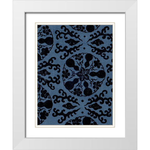Japanese Patterns VI White Modern Wood Framed Art Print with Double Matting by Baxter Mill Archive