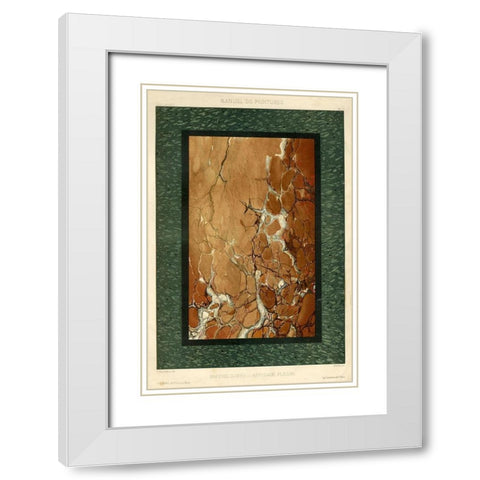Marble Varieties I White Modern Wood Framed Art Print with Double Matting by Baxter Mill Archive