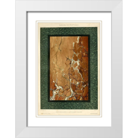 Marble Varieties I White Modern Wood Framed Art Print with Double Matting by Baxter Mill Archive