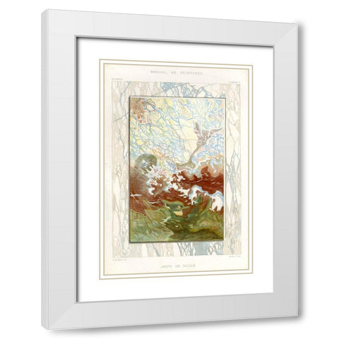 Marble Varieties IV White Modern Wood Framed Art Print with Double Matting by Baxter Mill Archive