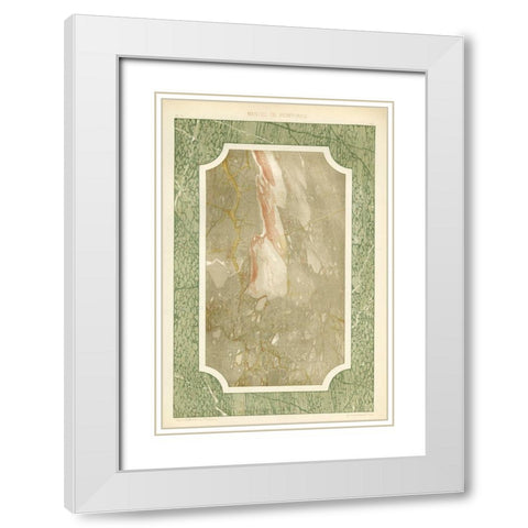 Marble Varieties VI White Modern Wood Framed Art Print with Double Matting by Baxter Mill Archive