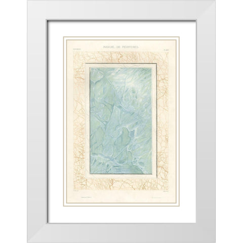 Marble Varieties IX White Modern Wood Framed Art Print with Double Matting by Baxter Mill Archive