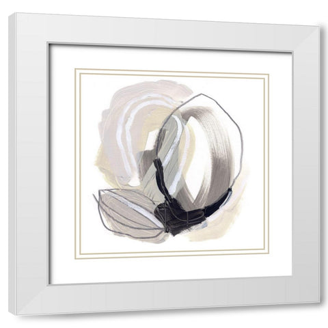 Circular Balance II White Modern Wood Framed Art Print with Double Matting by Vess, June Erica
