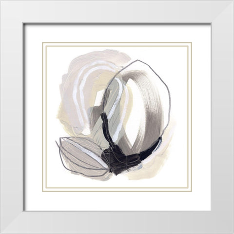 Circular Balance II White Modern Wood Framed Art Print with Double Matting by Vess, June Erica